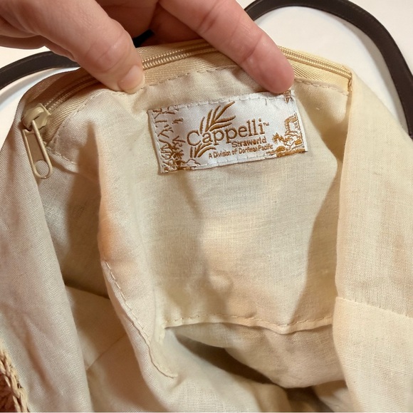 Cappelli‎ Straworld Purse Backpack Satchel Brown Straps School Work Travel Beach - Picture 7 of 10